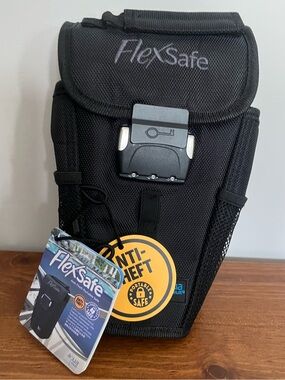 Aqua Vault Flex Safe Black Anti-Theft Portable Storage Pouch